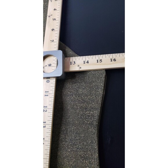 AllSaints Bodysuit Womens 6 Gold Metallic High Neck Racerback Zip Back Shimmer - Picture 8 of 9